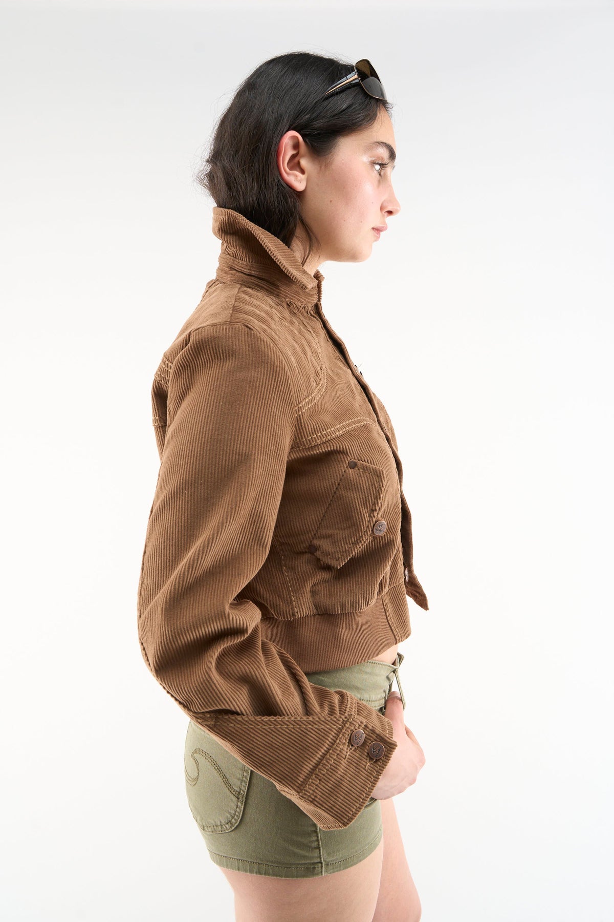 Chaqueta marrón galleta
