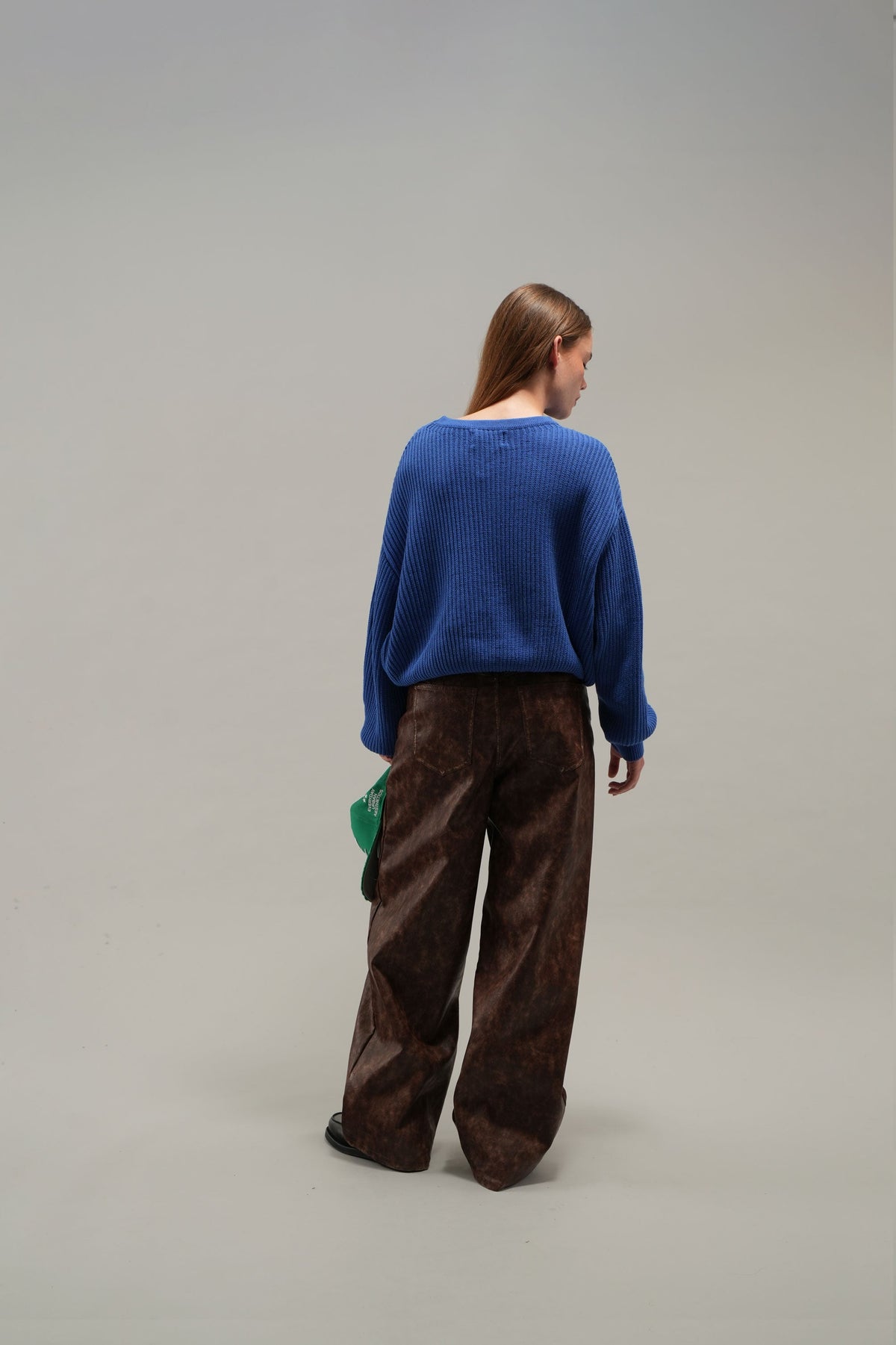 Rose Royal Blue Knit